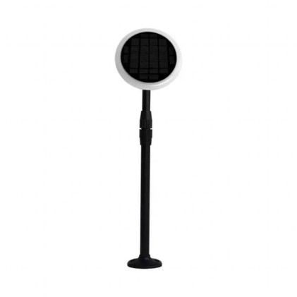 V-TAC Piantana Solare LED da Giardino 3W con Picchetto Doppio montaggio Colore Bianco e Nero 4000K IP65 (2 Lampade)