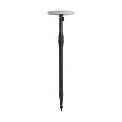 V-TAC Piantana Solare LED da Giardino 3W con Picchetto Doppio montaggio Colore Bianco e Nero 4000K IP65 (2 Lampade)