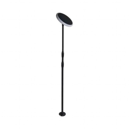 V-TAC Piantana Solare LED da Giardino 8W con sensore crepuscolare Colore Bianco e Nero 3000K IP65