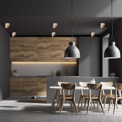 V-TAC Portafaretto LED da Incasso GU10 Corpo in Alluminio a Cilindro Colore Bianco