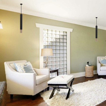 V-TAC Portafaretto LED a Sospensione GU10 Corpo in Alluminio Nero+Oro D:60*500MM