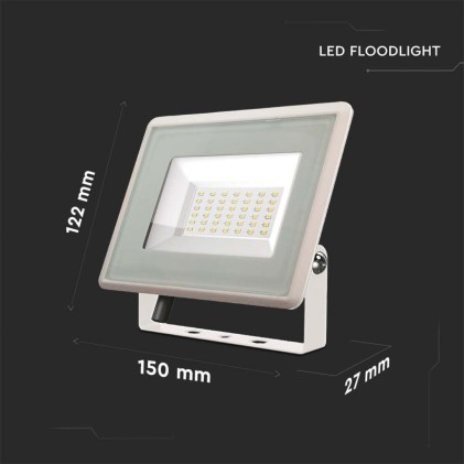 V-TAC Faro LED SMD 30W F-Series Colore Bianco 6400K IP65