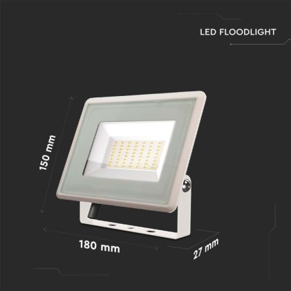 V-TAC Faro LED SMD 50W F-Series Colore Bianco 4000K IP65