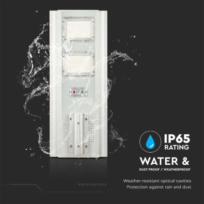 V-TAC Armatura Stradale LED SMD 30W con Pannello Solare Da 200W Colore Bianco 4000K IP65