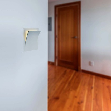 V-TAC Portafaretto LED da Muro Quadrato E14 Corpo in Gesso