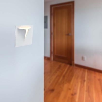 V-TAC Portafaretto LED da Muro Quadrato G9 Corpo in Gesso IP20