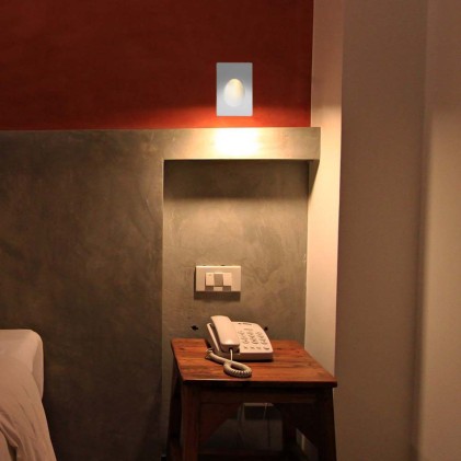 V-TAC Portafaretto LED da Incasso rettangolare GU10 in Gesso Colore Bianco