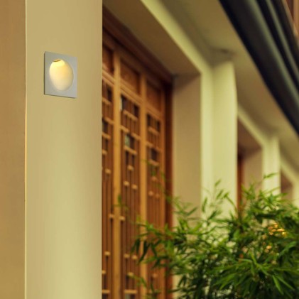 V-TAC Portafaretto LED da Incasso Quadrata GU10 in Gesso Colore Bianco