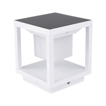 V-TAC Lampada Solare LED da terra 2W Quadrata con Sensore di Movimento Colore Bianco 3000K IP65