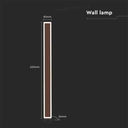 V-TAC Lampada LED da Muro 17W Colore Corten 3000K IP65