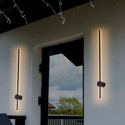 V-TAC Lampada LED da Muro 12W Colore Nero 4000K IP65