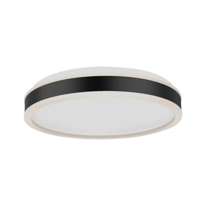 V-TAC Lampadario LED con Montaggio a Plafone 48W Dimmerabile TRIAC d: 500mm h: 62mm Colore Nero 4000K