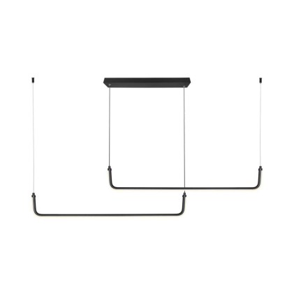 V-TAC Lampadario LED a Sospensione 24W L:1525mm dal Design Moderno Colore Nero 4000K