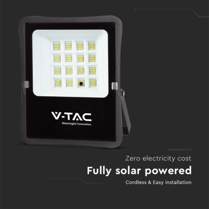 V-TAC Faro LED con Telecomando e Pannello Solare 15W 4000K