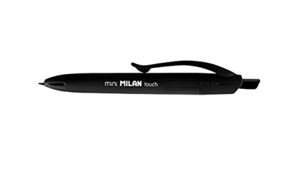 Milano P1 Touch Mini Penna a Sfera Retrattile - Punta Rotonda 1mm - Inchiostro a Base Olio - Scrittura Liscia - Colore Nero