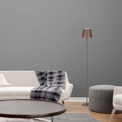 V-TAC Piantana LED 4W Colore Corten in Alluminio con Touch Dimmerabile Altezza regolabile 3in1 3000K IP54