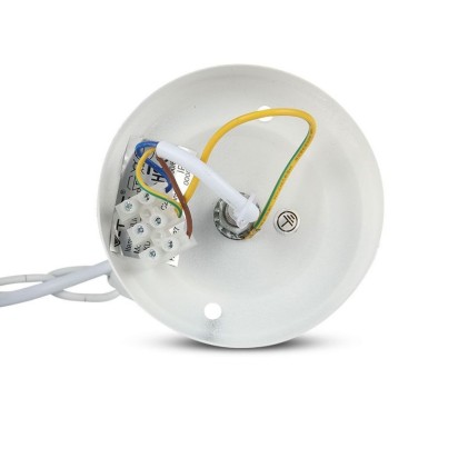 V-TAC Lampadario LED da Giardino a Sospensione in Alluminio con Portalampada E27(Max 60W) Colore Bianco Opaco IP44