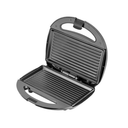 Muvip Grill Sandwich Maker 750W in Acciaio Inox - Piastre Grill Antiaderenti