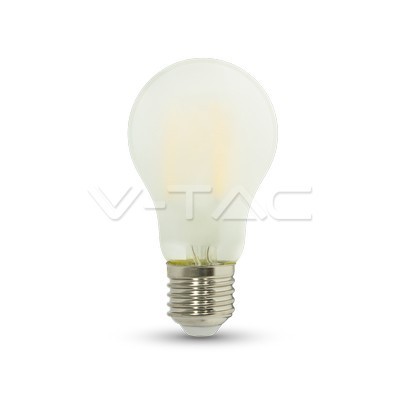V-TAC VT-2047 Lampadina LED E27 7W Bulb A60 Frost filamento - 6400K Bianco freddo - SKU 7183