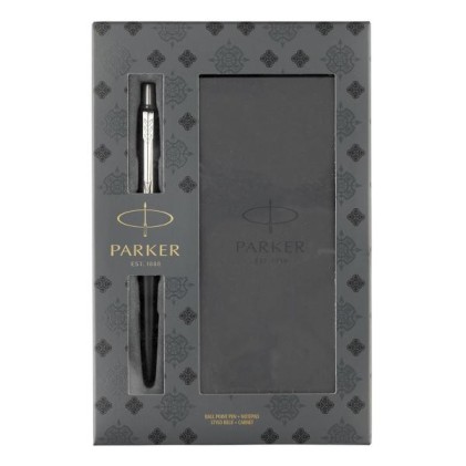 Set Penna a Sfera + Blocco Note Parker Set Jotter Bond Street Black