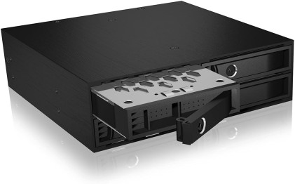 ICYBOX Backplane 4x 2.5 SAS/SATA HDD in 1x5.25 bay MiniSAS Host 12 Gbit/s Black