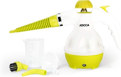 Pulitore a vapore Jocca 1050W - Include 5 accessori - Serbatoio da 300 ml - Cavo extra lungo da 2,75 m