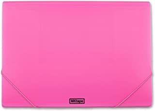 Portadocumenti MKtape Flap Folder - Chiusura in gomma - Dimensioni Folio - Colore rosa