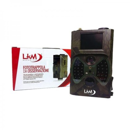 Telecamera Infrarossi Fototrappola GPRS GSM MMS LKM Security 12 Megapixel