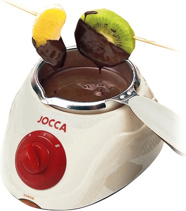 Cioccolatiera elettrica Jocca - Capacit&agrave; 240ml - Contenitore rimovibile - Regolatore di temperatura - Accessori multipli
