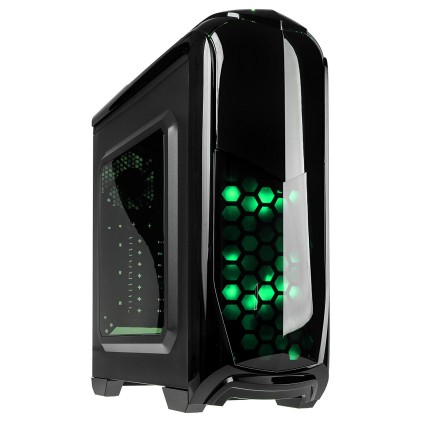 Case Midi Kolink Aviator - Black/green Window