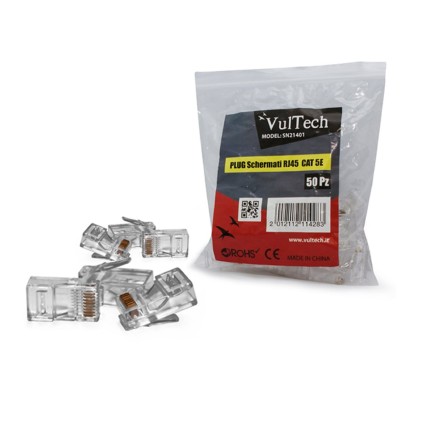 Kit pinza a crimpare crimpatrice e cavo di rete 100 metri e plug e gommini RJ45 e fascette