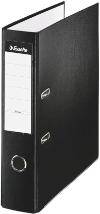 Esselte 829768 - Raccoglitore plastificato Formato fogli dorso 75 mm, nero