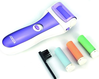 Rullo elettrico per pedicure Jocca - 3 rulli di ricambio - Funzionamento a batteria