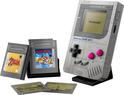 LEGO Super Mario Game Boy Set da Costruzione per Adulti - Modello da Esposizione Nintendo con 2 Cartucce con Schermi Lenticolari Incluso Zelda e Stand - Regalo Retr&ograve; per i Fan dei Videogiochi - 72046