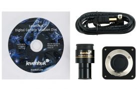 Microscopio trinoculare digitale Levenhuk MED D40T