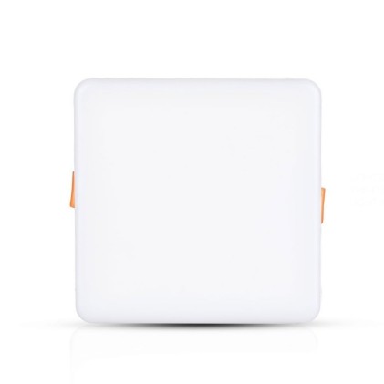V-TAC PRO Mini Pannello LED 24W Chip Samsung Montaggio ad Incasso Regolabile Quadrato 4000K