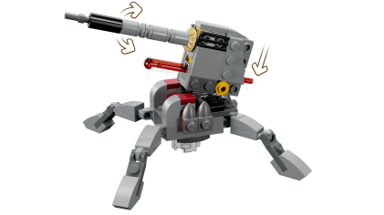 LEGO 75345 Battle Pack Clone Troopers Legione 501, 119 pezzi, Modellino da Costruire con Cannone Giocattolo Anticarro AV-7 e Shooter più 4 Personaggi