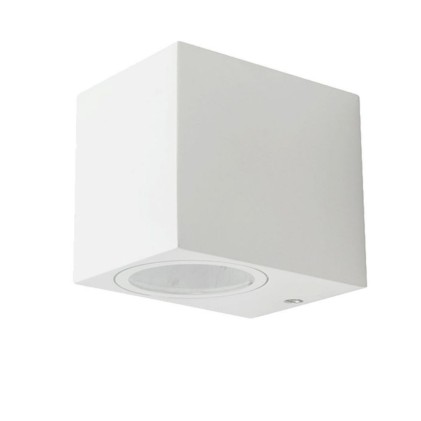 Wall Sleek Wall Fitting Square White Body 1 Way Ip44