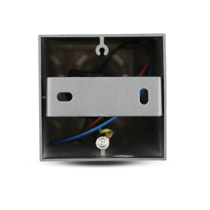 V-TAC Lampada LED da Giardino Quadrata con Portalampada GU10 (Max 35W) con Corpo Nero e Copertura Bianca h: 80cm IP54