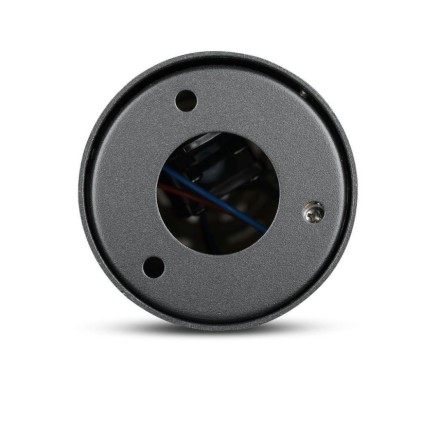 V-TAC Lampada LED da Giardino Cilindrica con Portalampada GU10 (Max 35W) con Corpo Nero e Copertura Bianca h: 80cm IP54