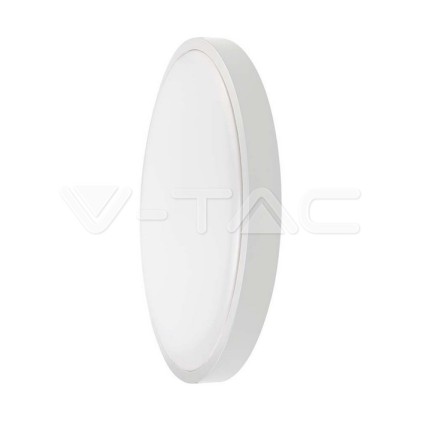 V-TAC PRO Plafoniera LED Chip Samsung Rotonda 18W con Sensore Microonde e Telecomando 100LM/W Colore Bianco ⌀295mm 3000K IP44