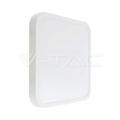 V-TAC PRO Plafoniera LED Chip Samsung Quadrata 24W 100LM/W Colore Bianco 295mm 4000K IP44