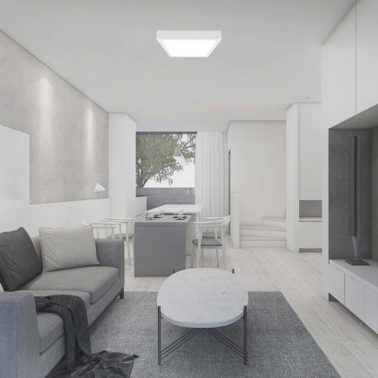 V-TAC Plafoniera LED Quadrata 18W Colore Bianco 4000K IP44