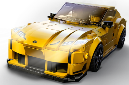 LEGO 76901 Toyota GR Supra, 299 pezzi, Speed Champions, Auto Sportiva da Corsa con Pilota