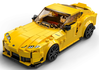 LEGO 76901 Toyota GR Supra, 299 pezzi, Speed Champions, Auto Sportiva da Corsa con Pilota