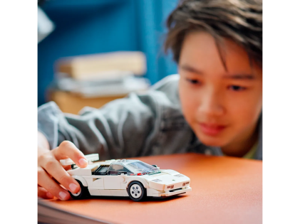LEGO 76908 Lamborghini Countach, 262 pezzi, Speed Champions, Auto Sportiva Giocattolo, Replica Supercar