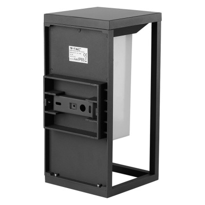 V-TAC PRO Lampada Solare LED Chip Samsung da Muro Esterno 2W Rettangolare Sensore di Movimento Crepuscolare e Modalità di Luminosità Costante 3000K 29cm