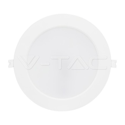 V-TAC PRO Mini Pannello LED 12W Chip Samsung Montaggio ad Incasso Rotondo Colore Bianco 4000K
