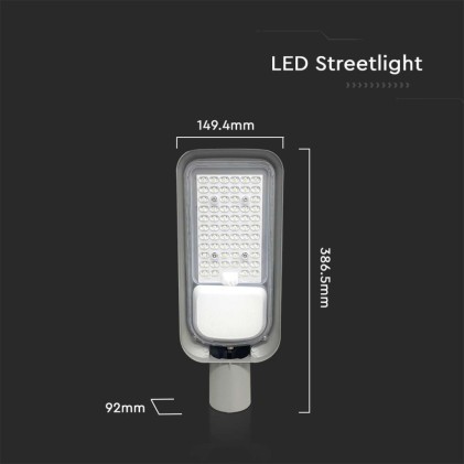V-TAC 50W LED Street Light With Adapter Holder 6500K