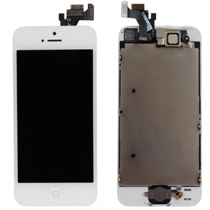 iPhone 5 3in1 LCD Retina+Touch+Cornice per iPhone 5 Bianco AAA